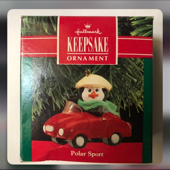 Hallmark Polar Sport Penguin inCar Ornament in box - Picture 2 of 10